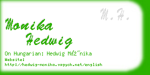 monika hedwig business card